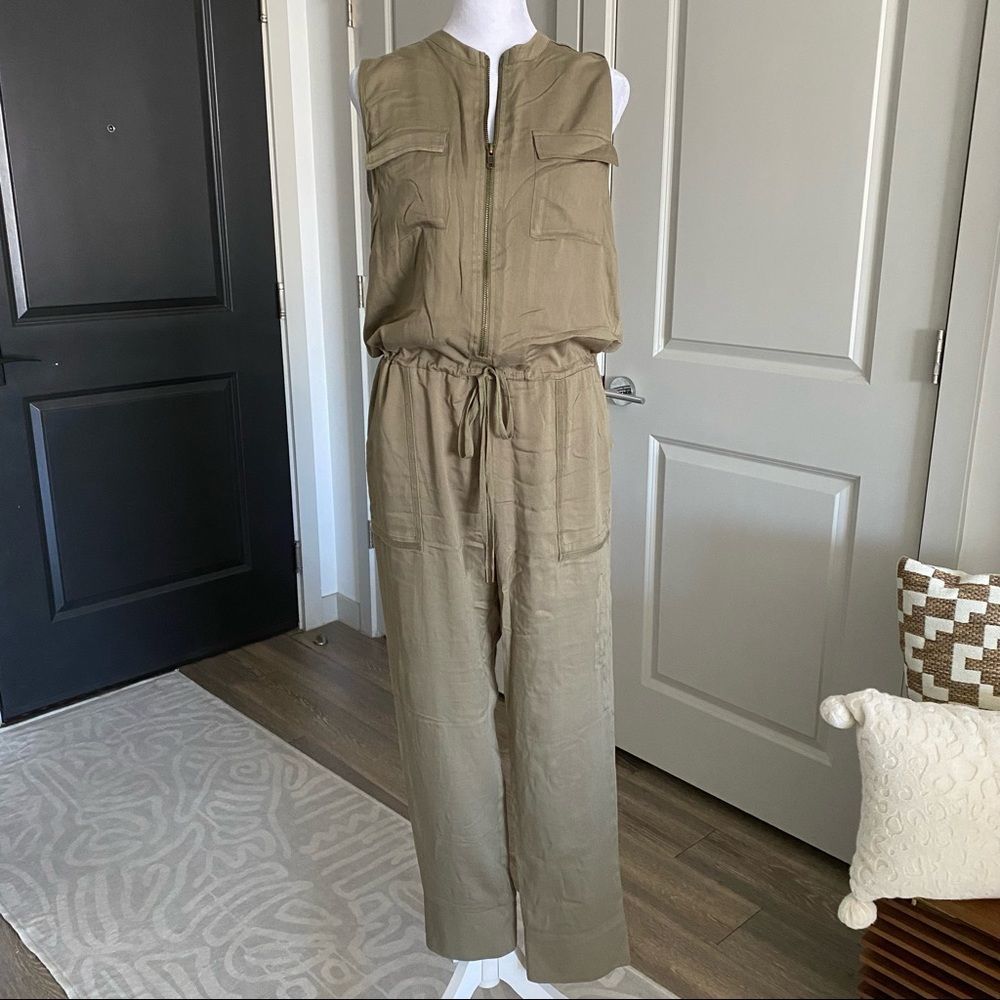 Anthropologie Brand Elevenses Green Jumpsuit Size Small